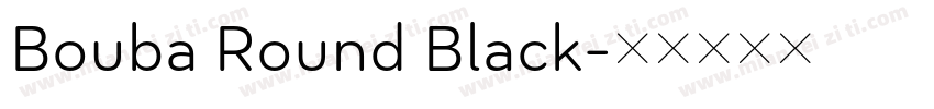 Bouba Round Black字体转换
